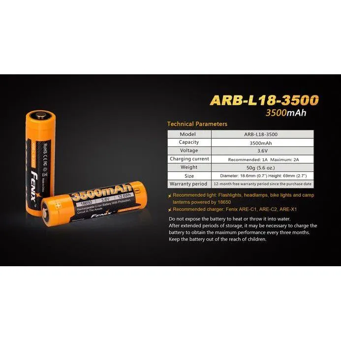 Fenix ARB-L18-3500 18650 Battery