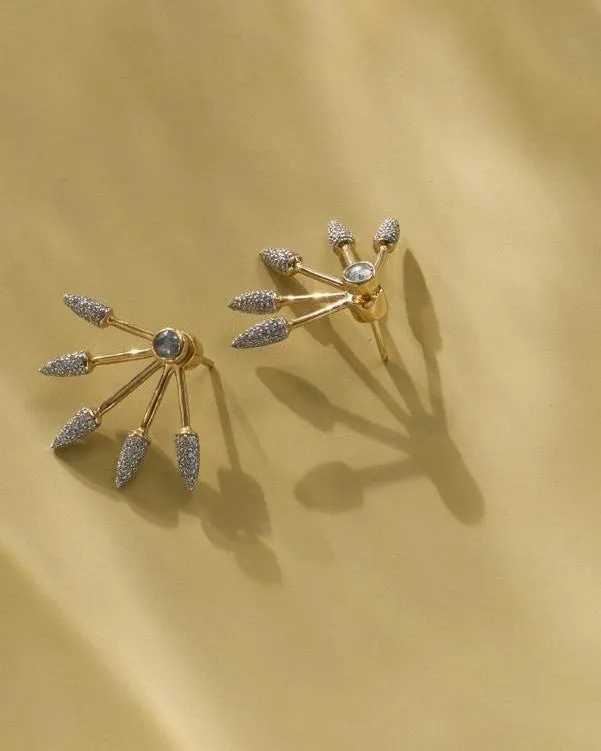 Five Spike Earrings