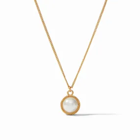 Fleur-de-Lis Solitaire Necklace Pearl