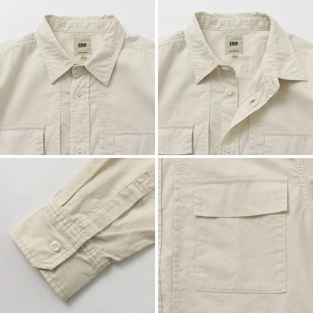 FOB FACTORY / F3498 Long sleeve field shirt