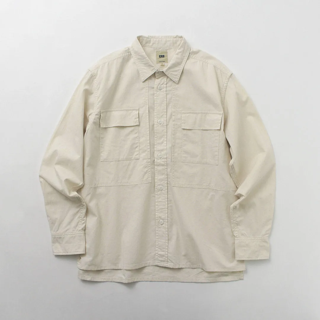 FOB FACTORY / F3498 Long sleeve field shirt