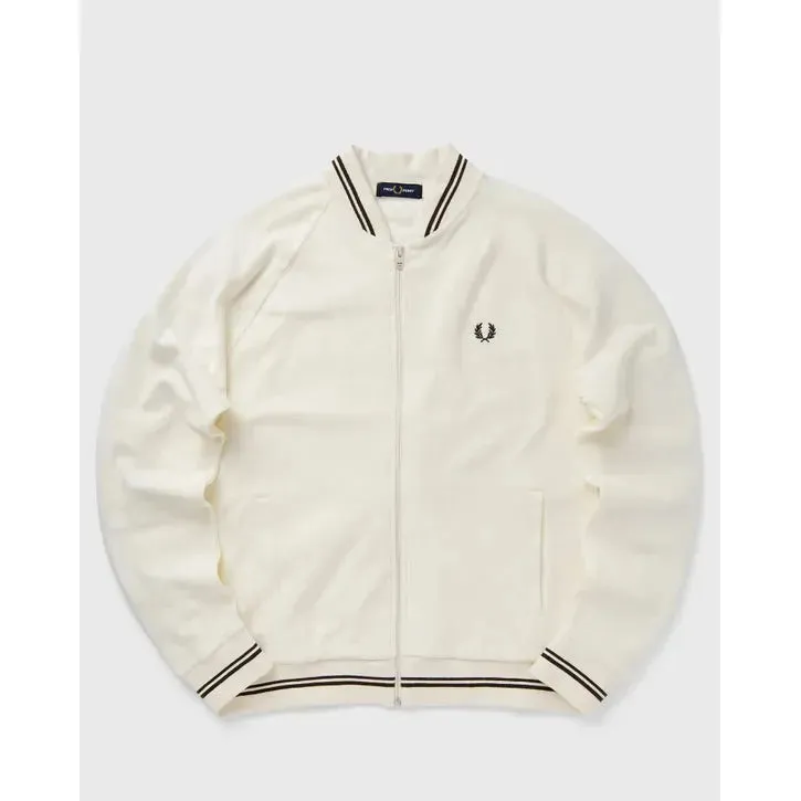 Fred Perry - J7805 Ecru Towelling Track - Jacket