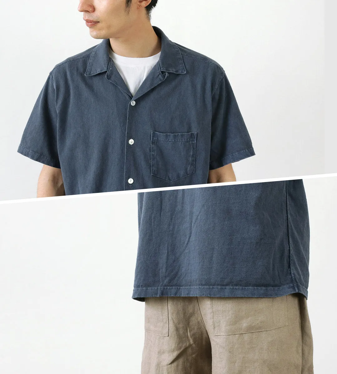 GOOD ON / Short Sleeve TEE Open Collar Shirt