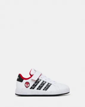 Grand Court Spiderman Pre-School White/Black/Red