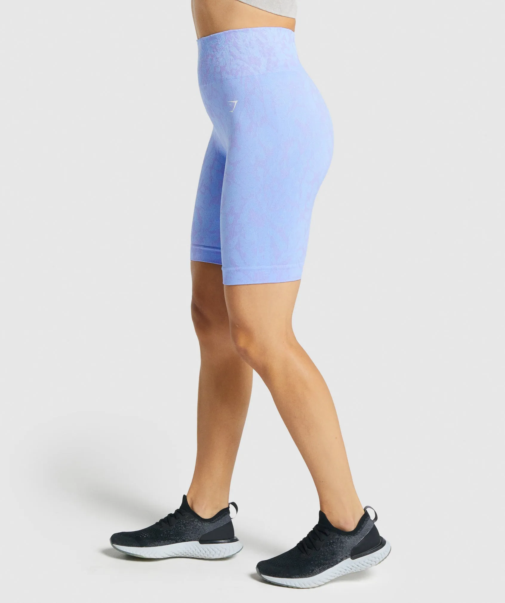 Gymshark Adapt Animal Seamless Cycling Shorts - Butterfly | Light Blue