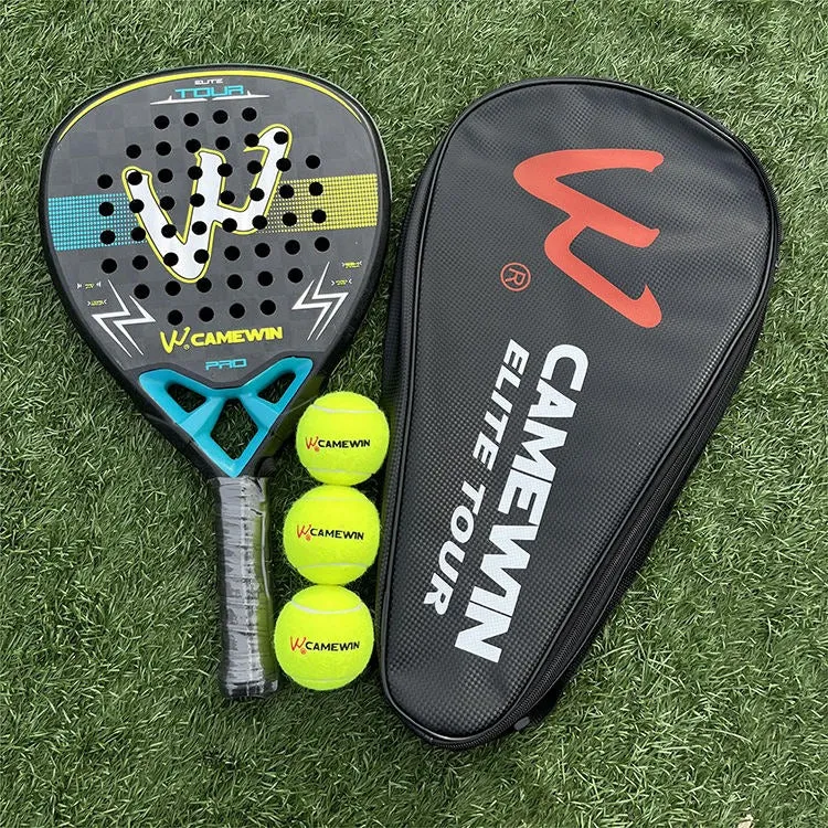 High Quality Diamond-Shaped Full Carbon Fiber Paddle Rackets Advancing Tennis Paddle