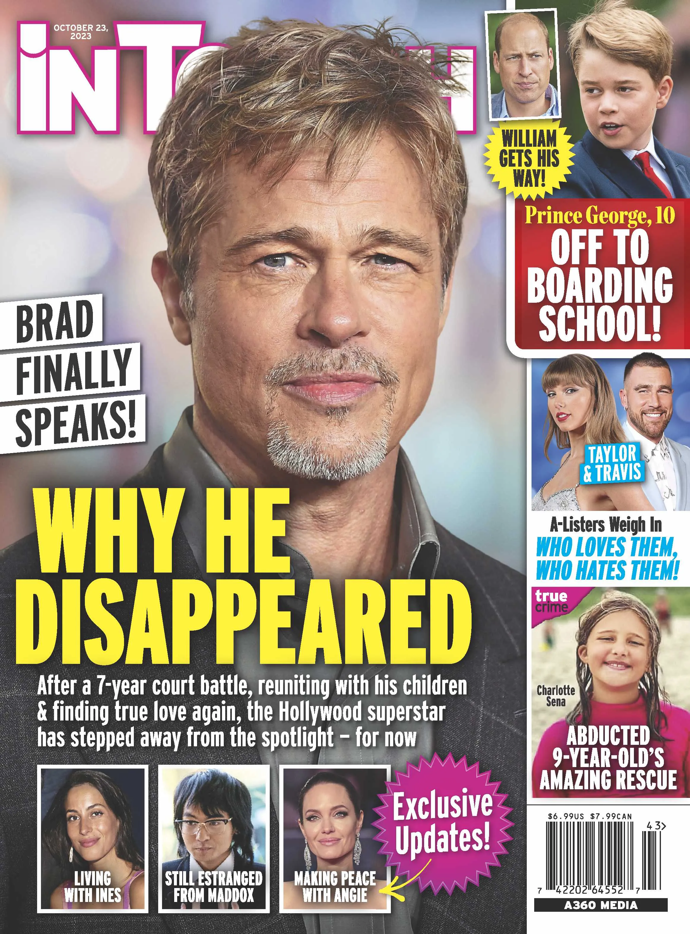 InTouch - 10.23.23 Brad Pitt Finally Speaks, Why He Disappeared