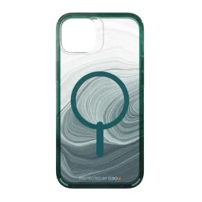 iPhone 14 Plus Gear4 D3O Milan Snap Case - Green Swirl - 15-10127