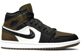 JORDAN 1 MID SE OLIVE TOE (W)