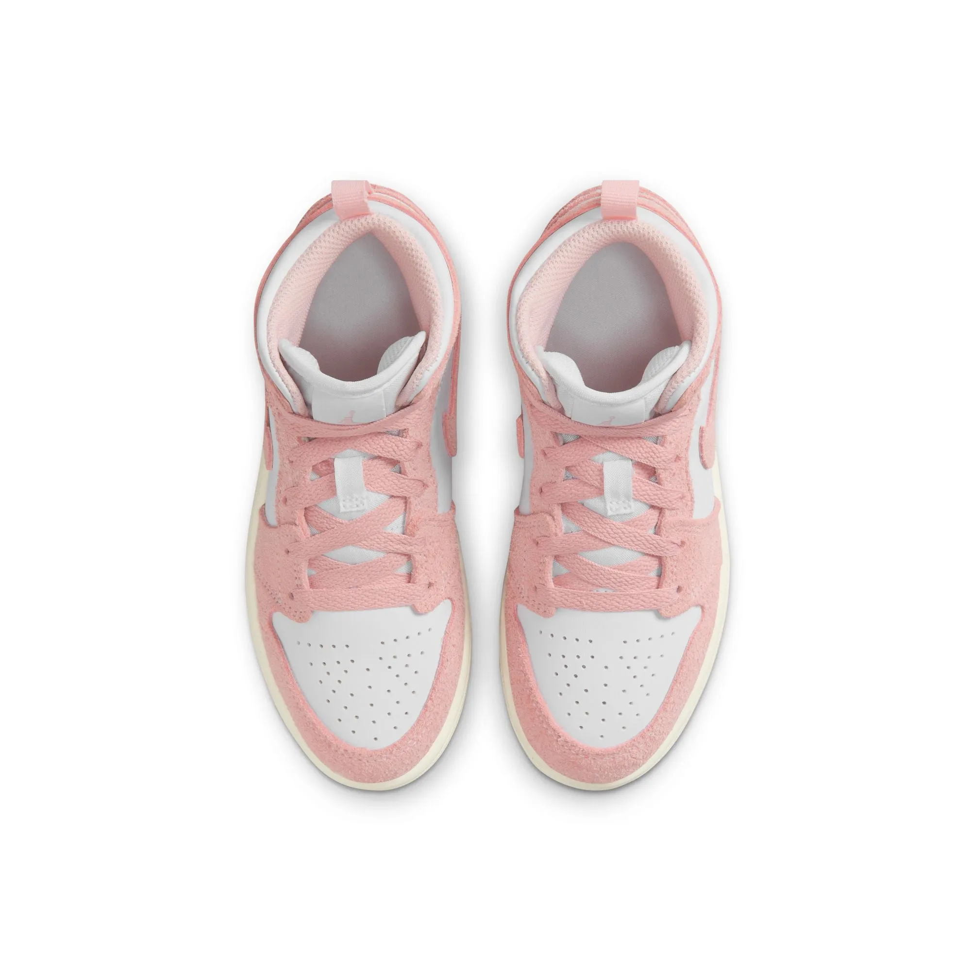 Jordan - Boy - PS Air Jordan 1 Mid SE - White/Legend Pink/Sail