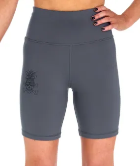 Ladies REORG Pineapple Compression Shorts - Grey