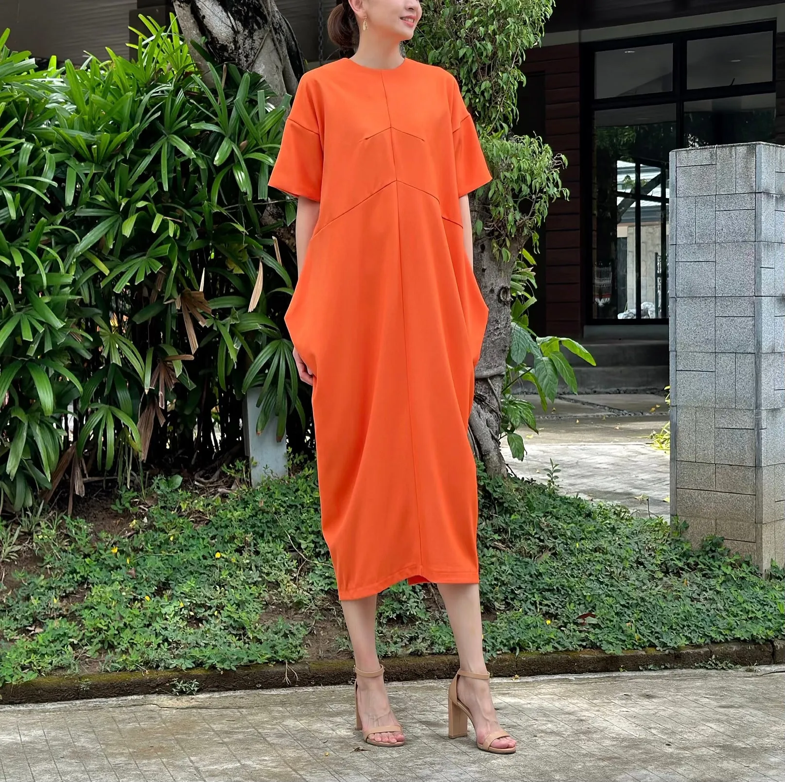 Madison Dress in Orange