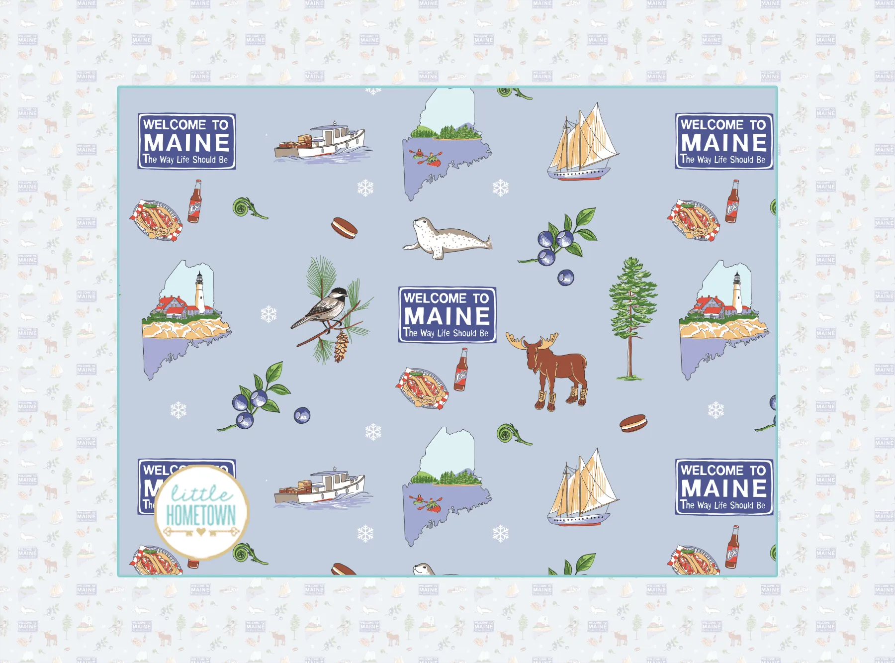 Maine Plush Throw Blanket 60x80