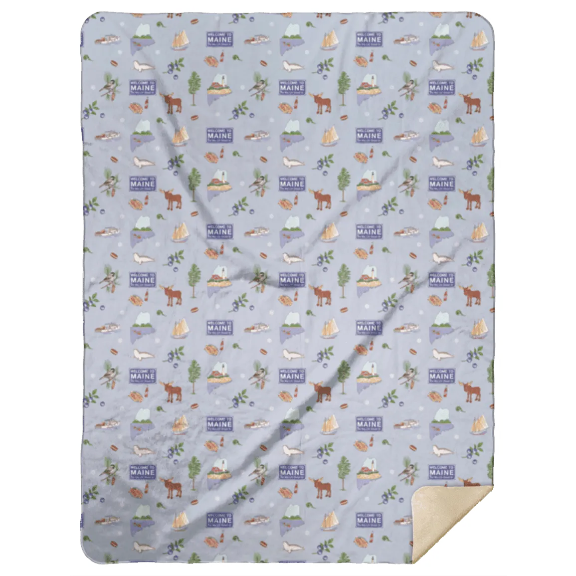 Maine Plush Throw Blanket 60x80