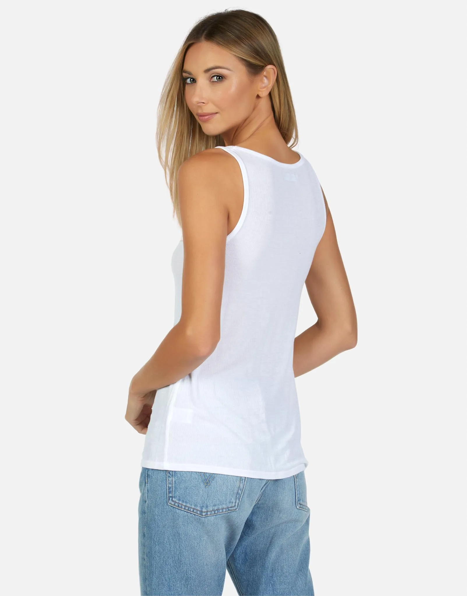 Mason Core Rib Tank White