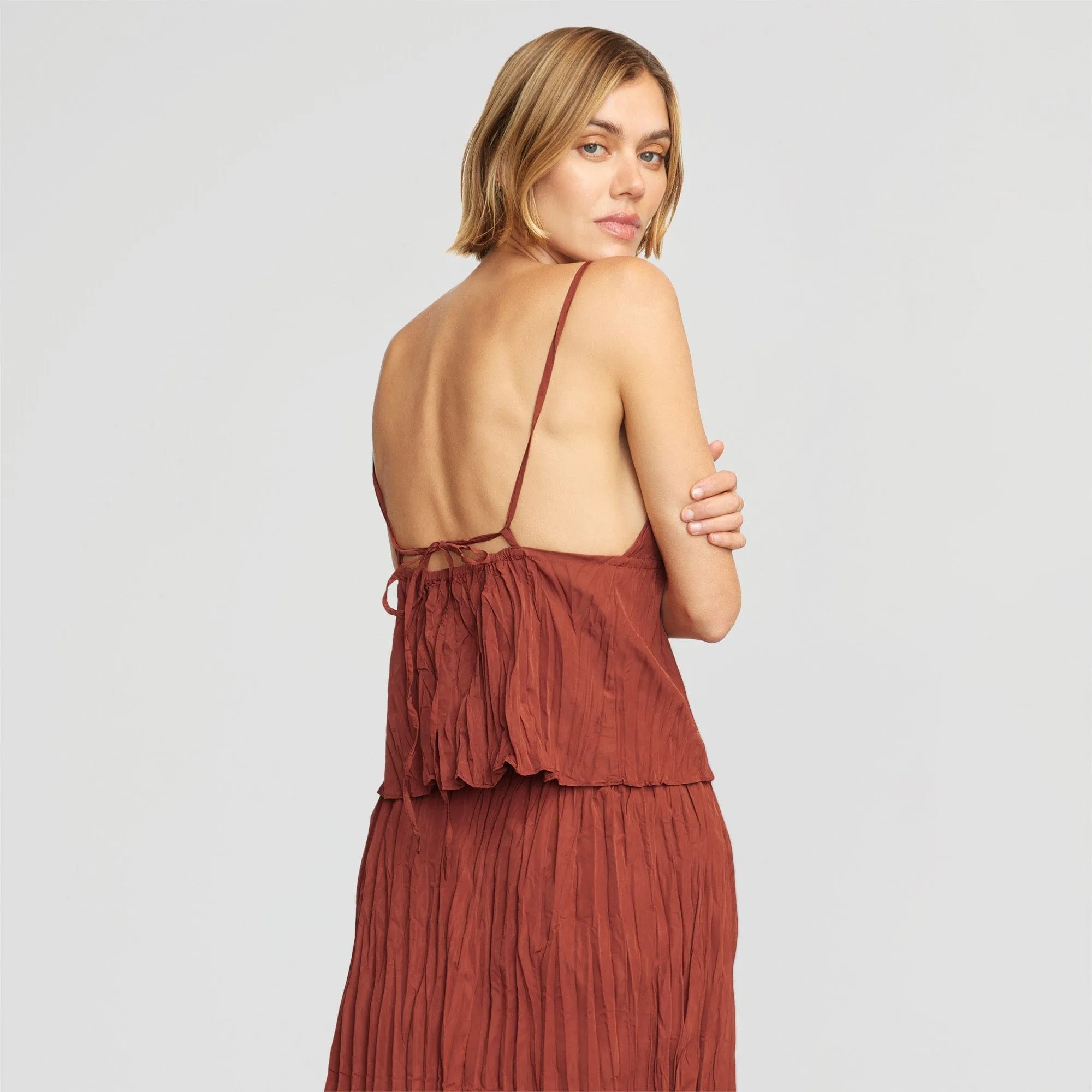 Meg Tie-Back Crinkled Cami