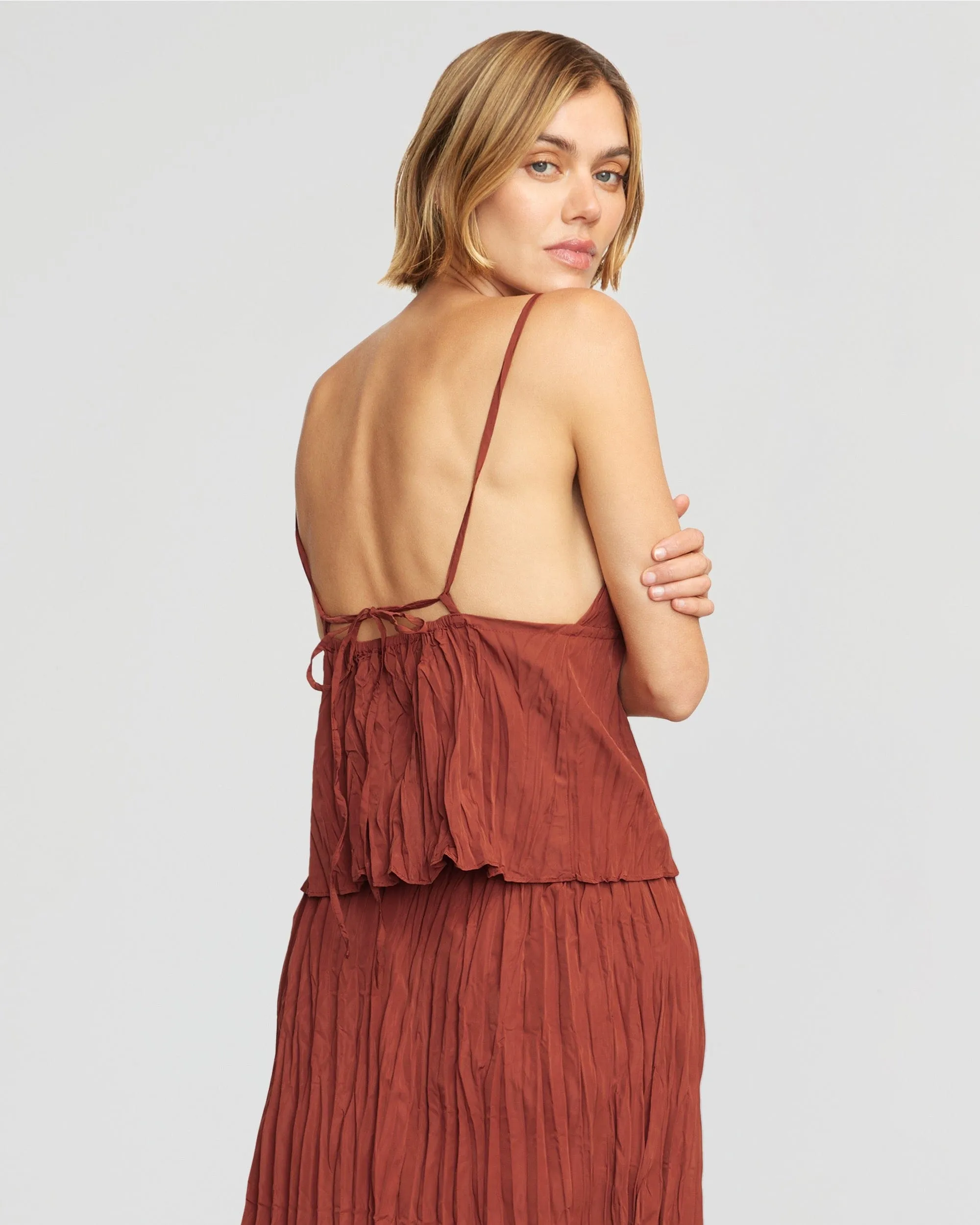 Meg Tie-Back Crinkled Cami