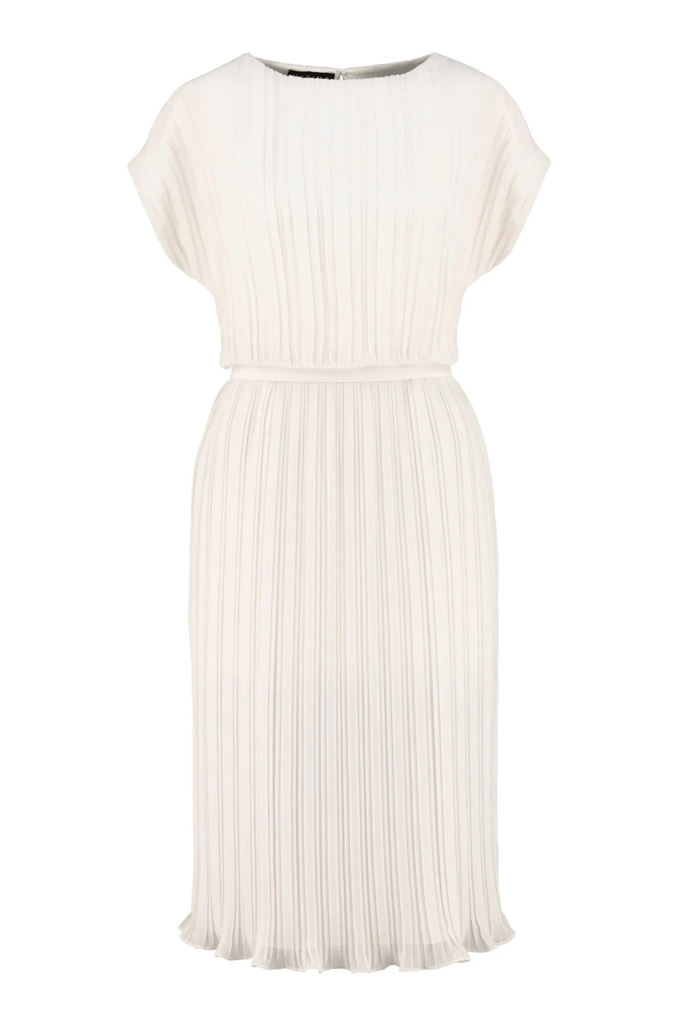 MERREMIA SHORT OFF-WHITE PLEATED DRESS