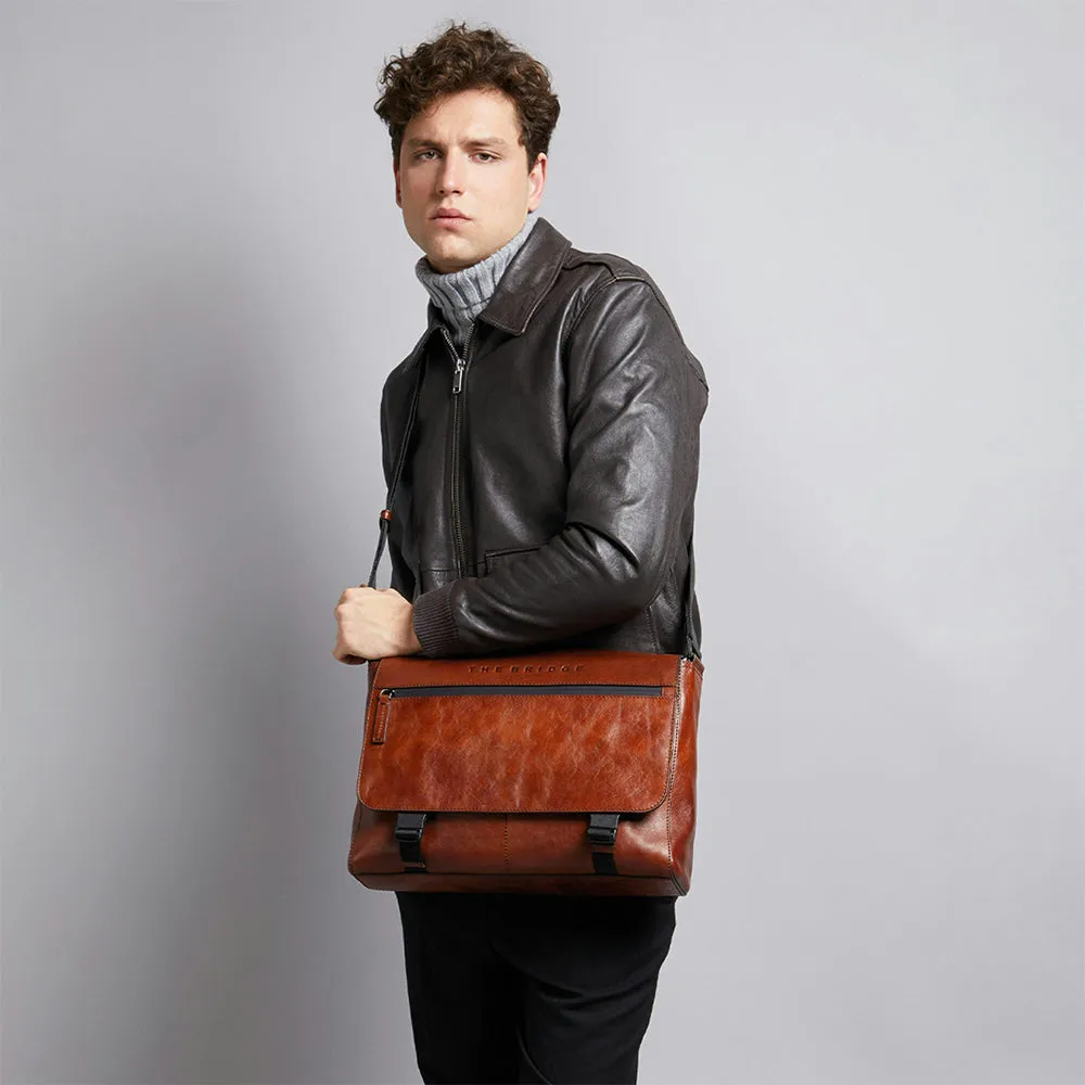 Messenger Uomo THE BRIDGE linea Damiano in Pelle Marrone