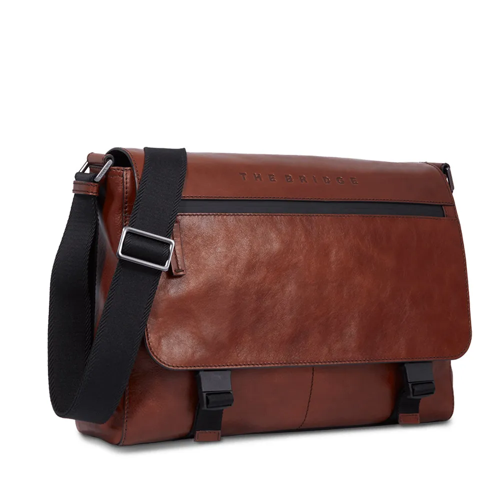 Messenger Uomo THE BRIDGE linea Damiano in Pelle Marrone