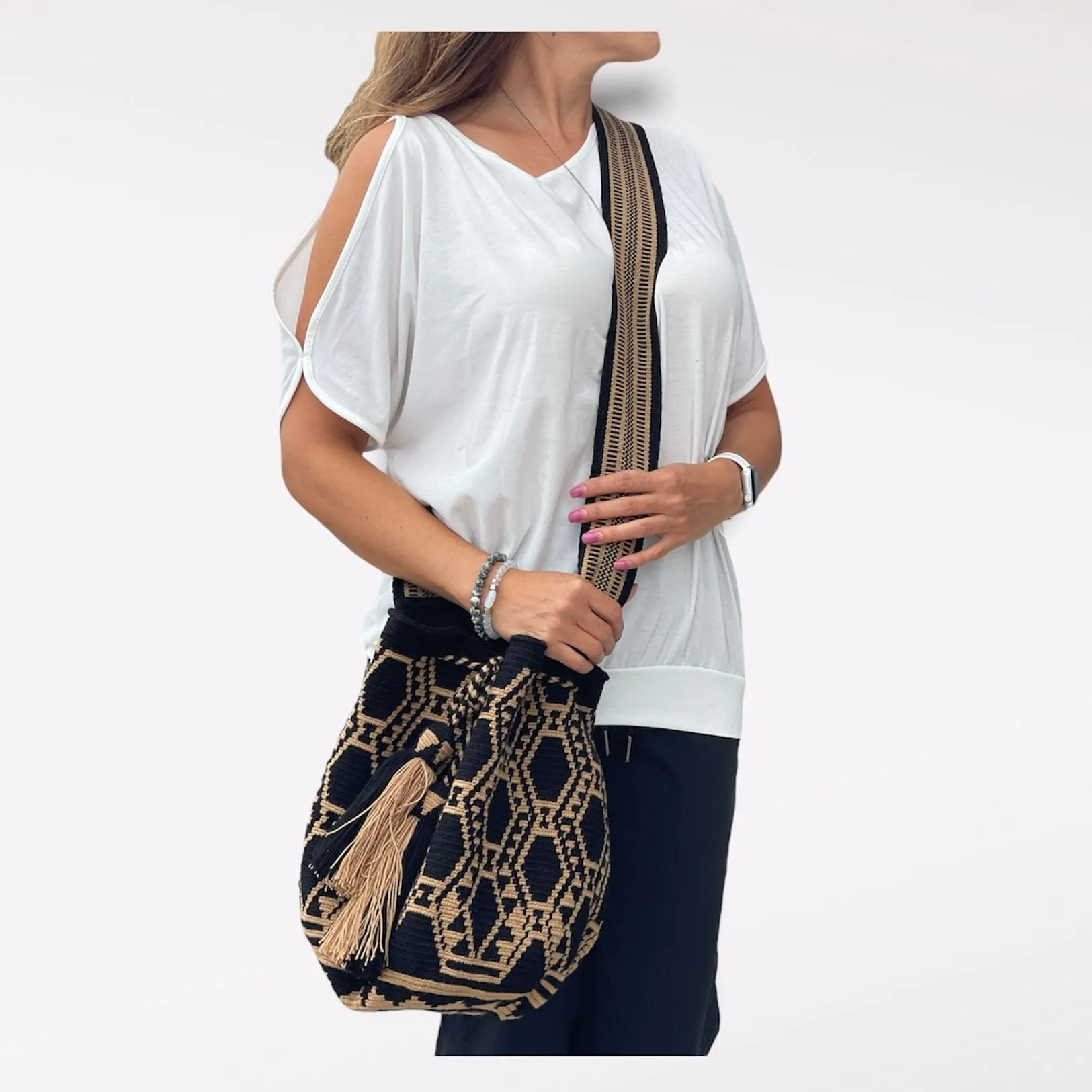 Mykonos Beach Bags | Neutral Purse for Fall - L