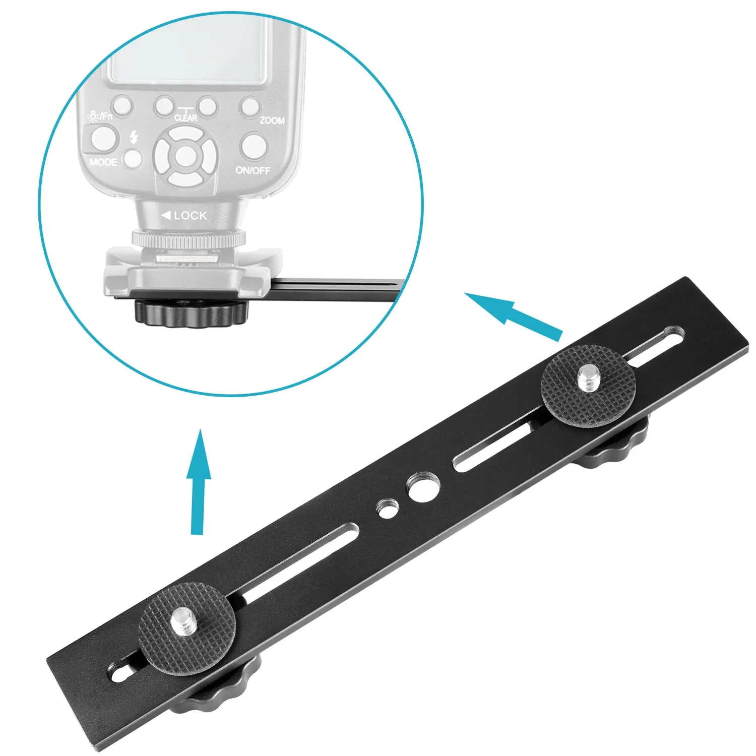 NEEWER 8"/20.3cm Dual Mount Bracket