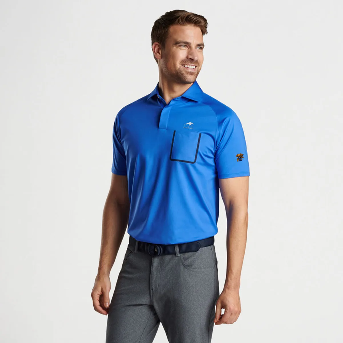 Peter Millar Keeneland Men's UK Forge Jersey Polo