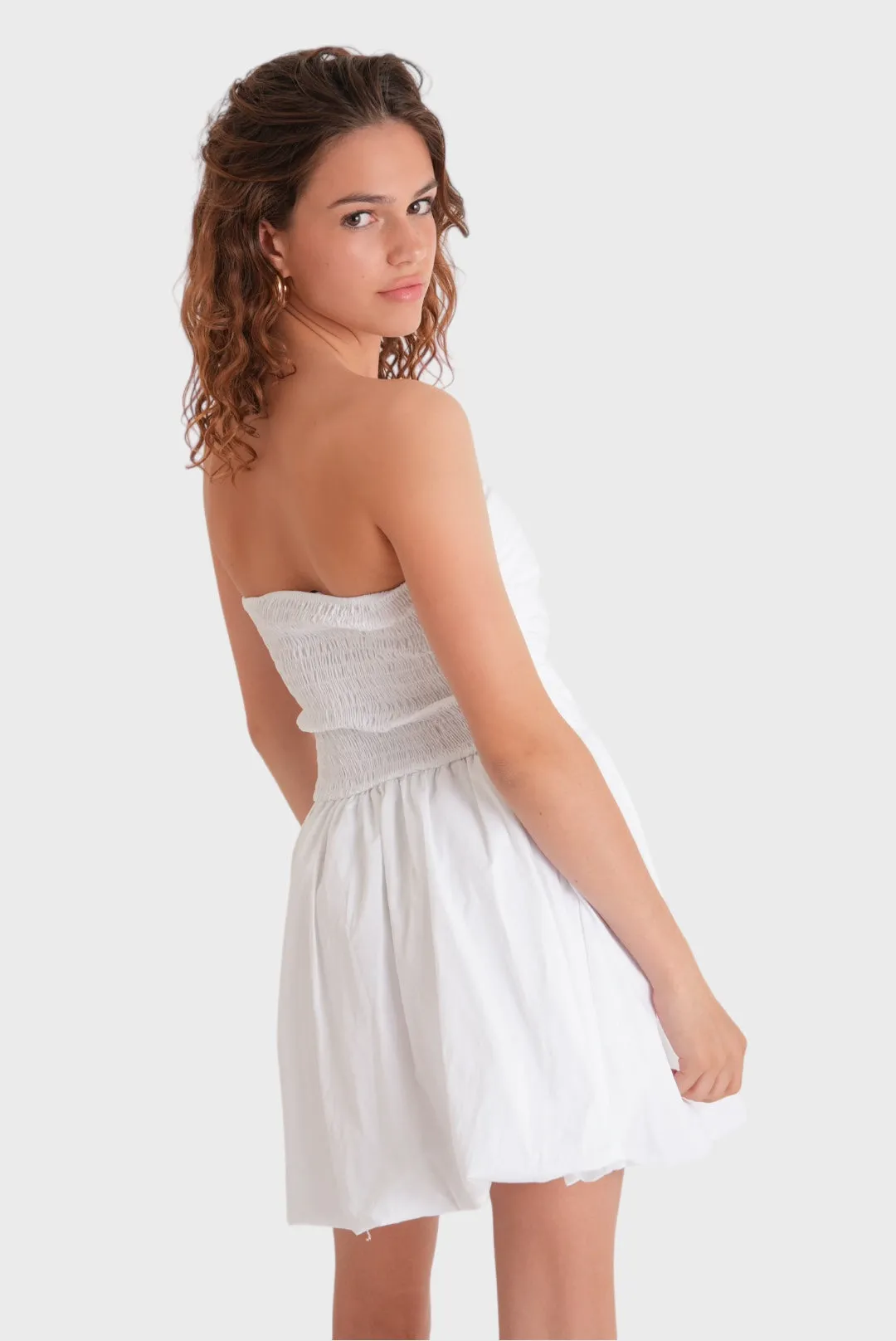 "Cloudy" dress white