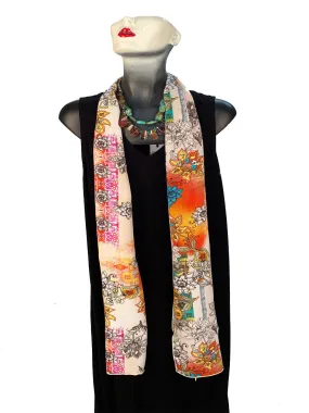 "Mango" Washable Silk Scarf