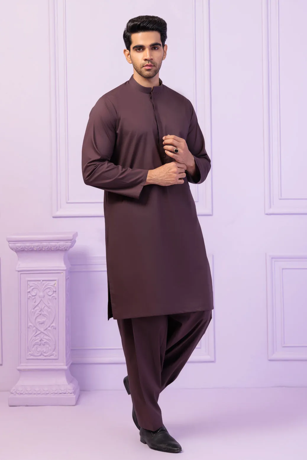 R-WOOD-BLENDED-KURTA SHALWAR - (KSRS24-034) BIN 62 M6