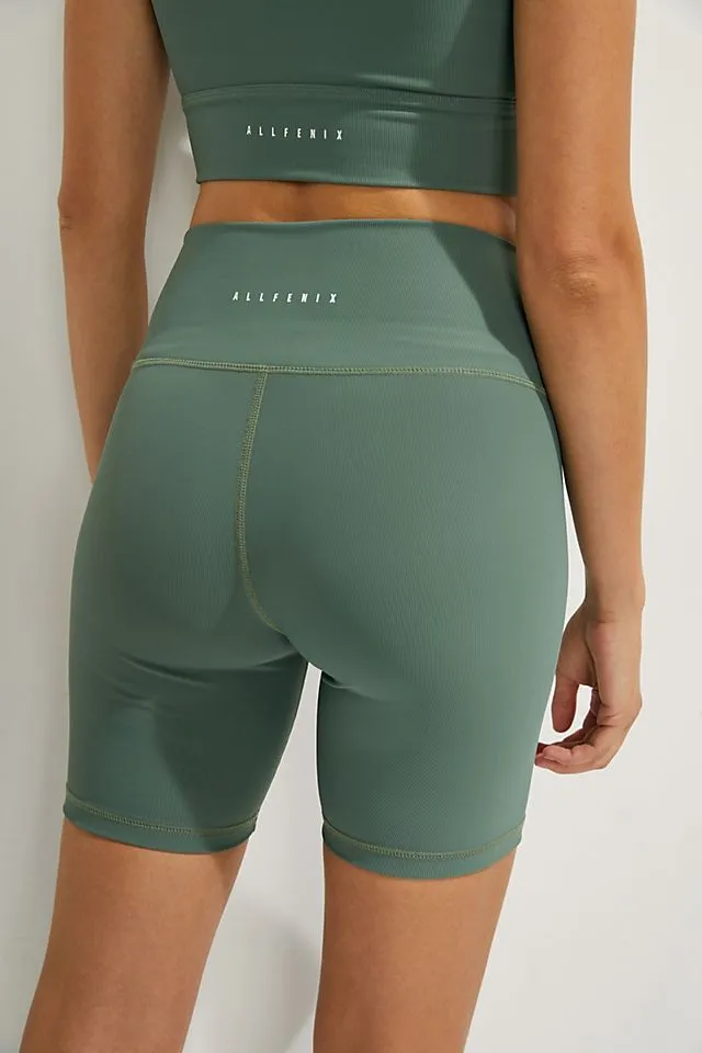 Ribbed Core (Green) Bike Short