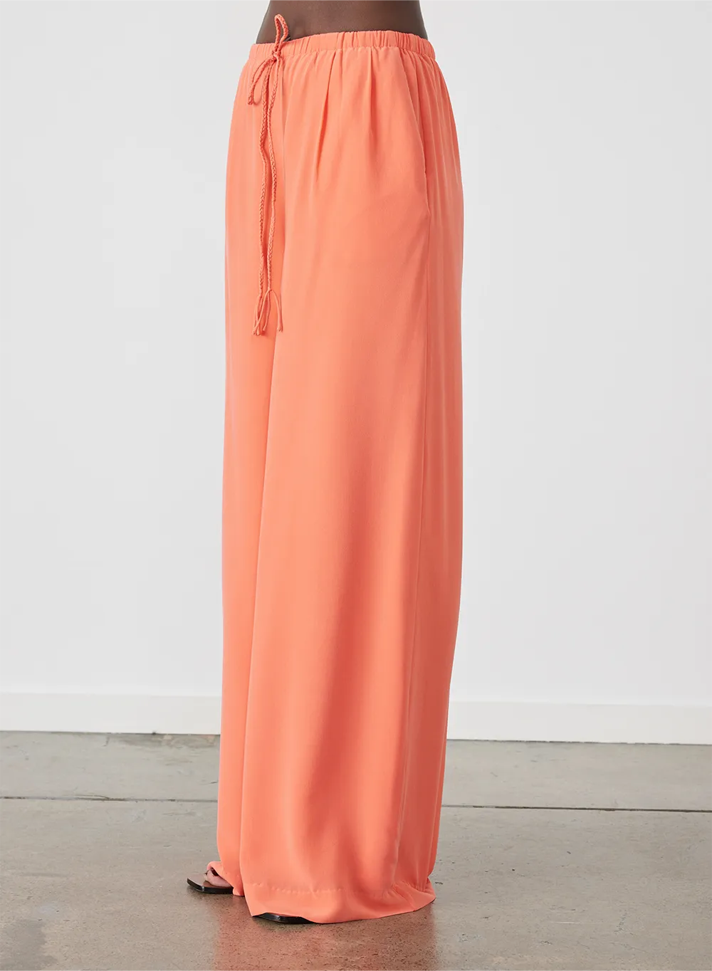 Sophia 2.0 Silk Palazzo Pant | Sandwash Hibiscus