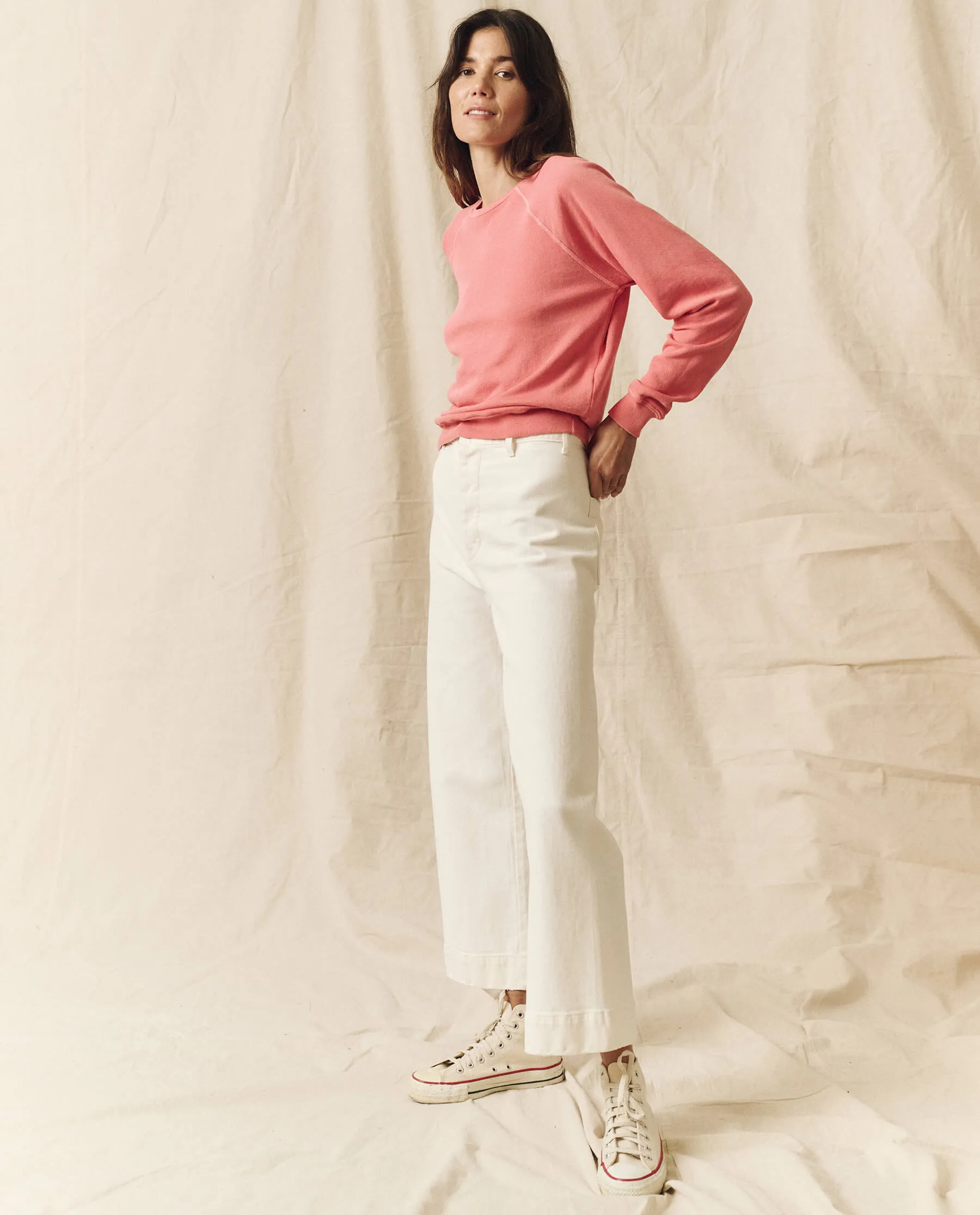 The Shrunken Sweatshirt. Solid -- Pomelo