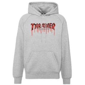 Thrasher Blood Drip Hoodie (Grey)