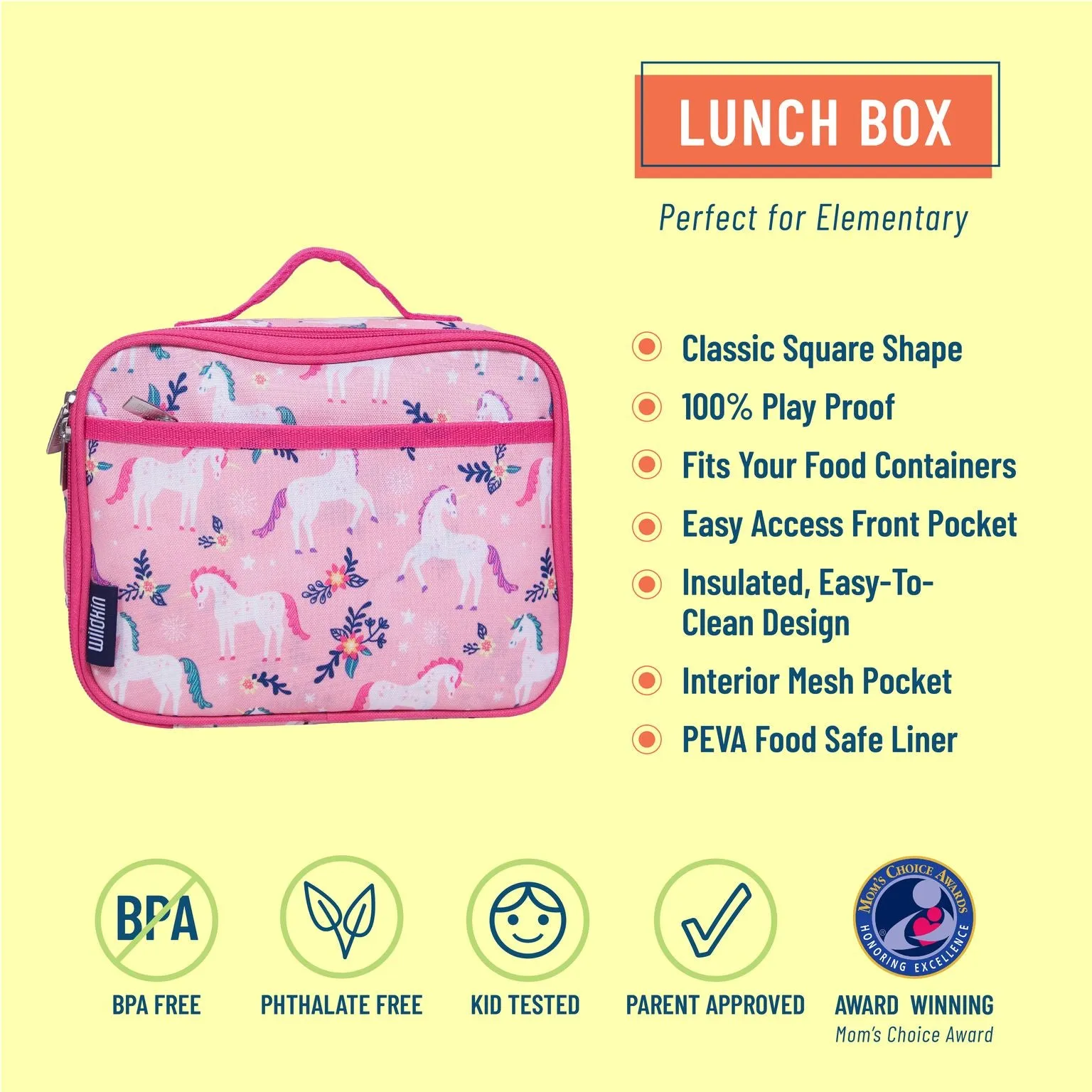 Wildkin Magical Unicorn Lunch Box Bag