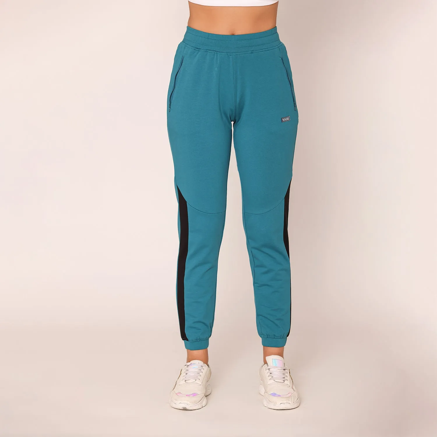 Women Fashion Jogger Pants - Harbour Blue