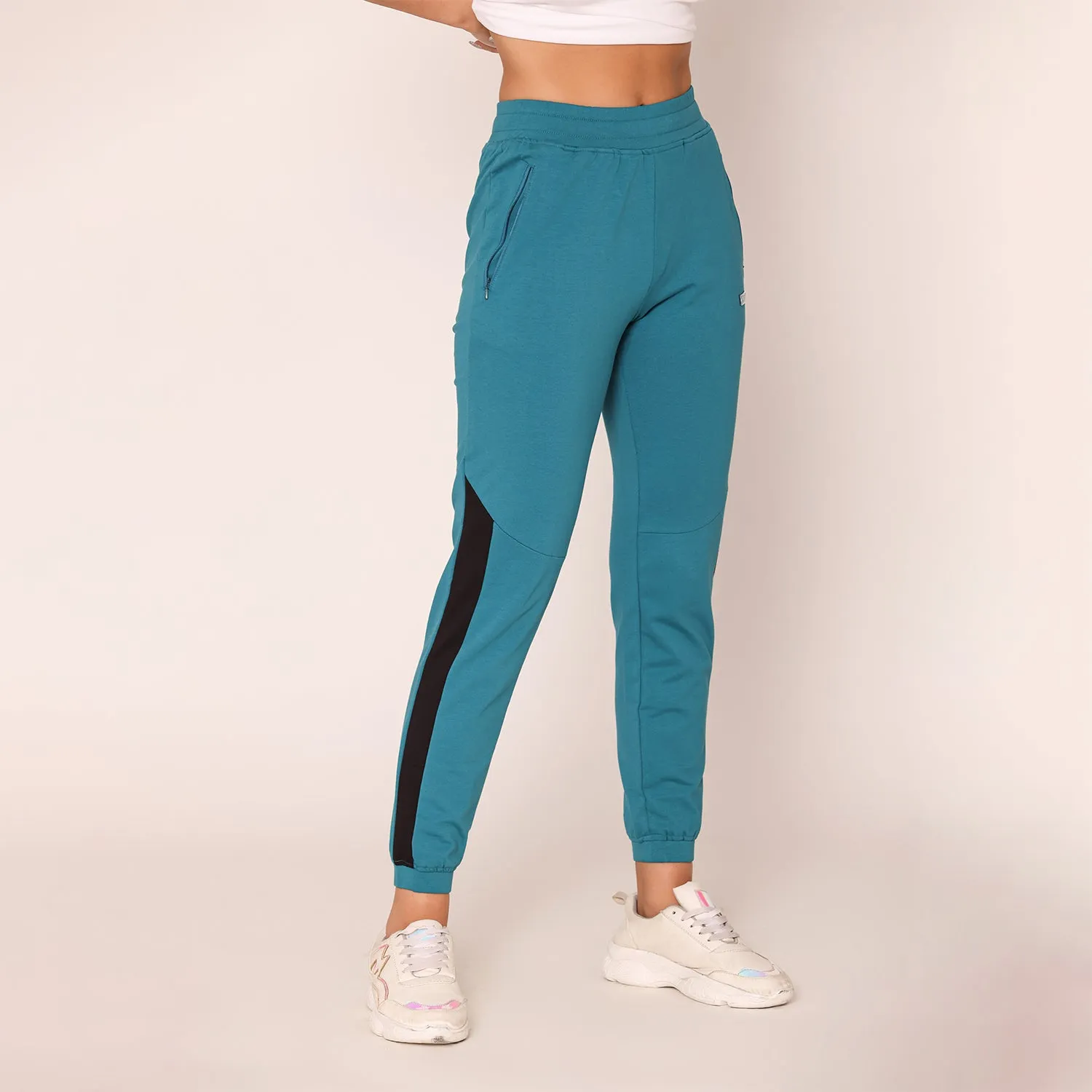 Women Fashion Jogger Pants - Harbour Blue